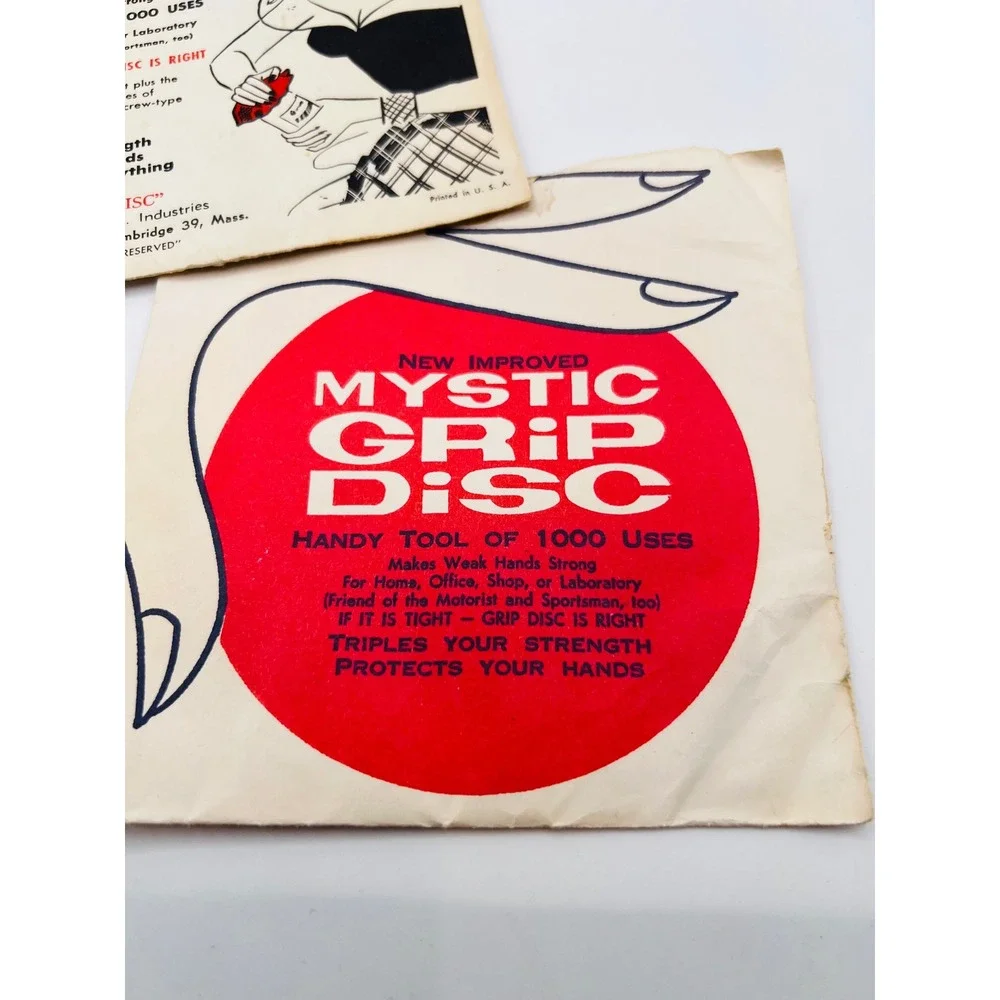 Vintage Mystic Grip Discs Advertising 1950s Northern Illinois‎ Gas Company Lot